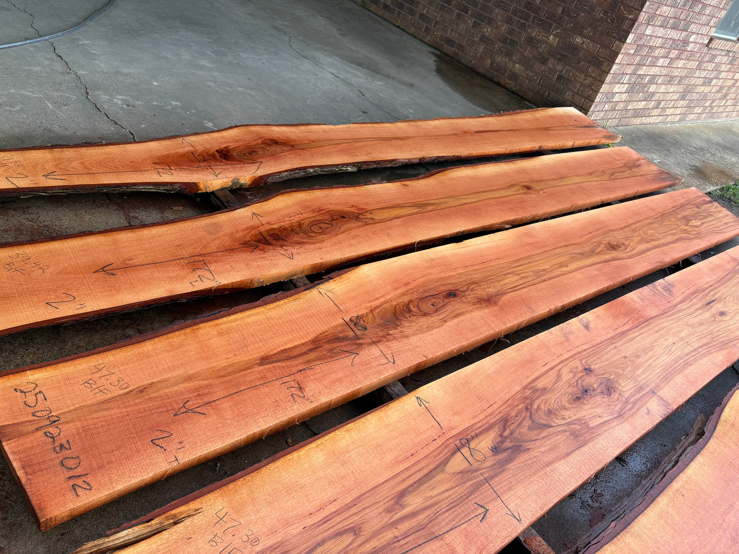 Pecan Wood Slab 250923012